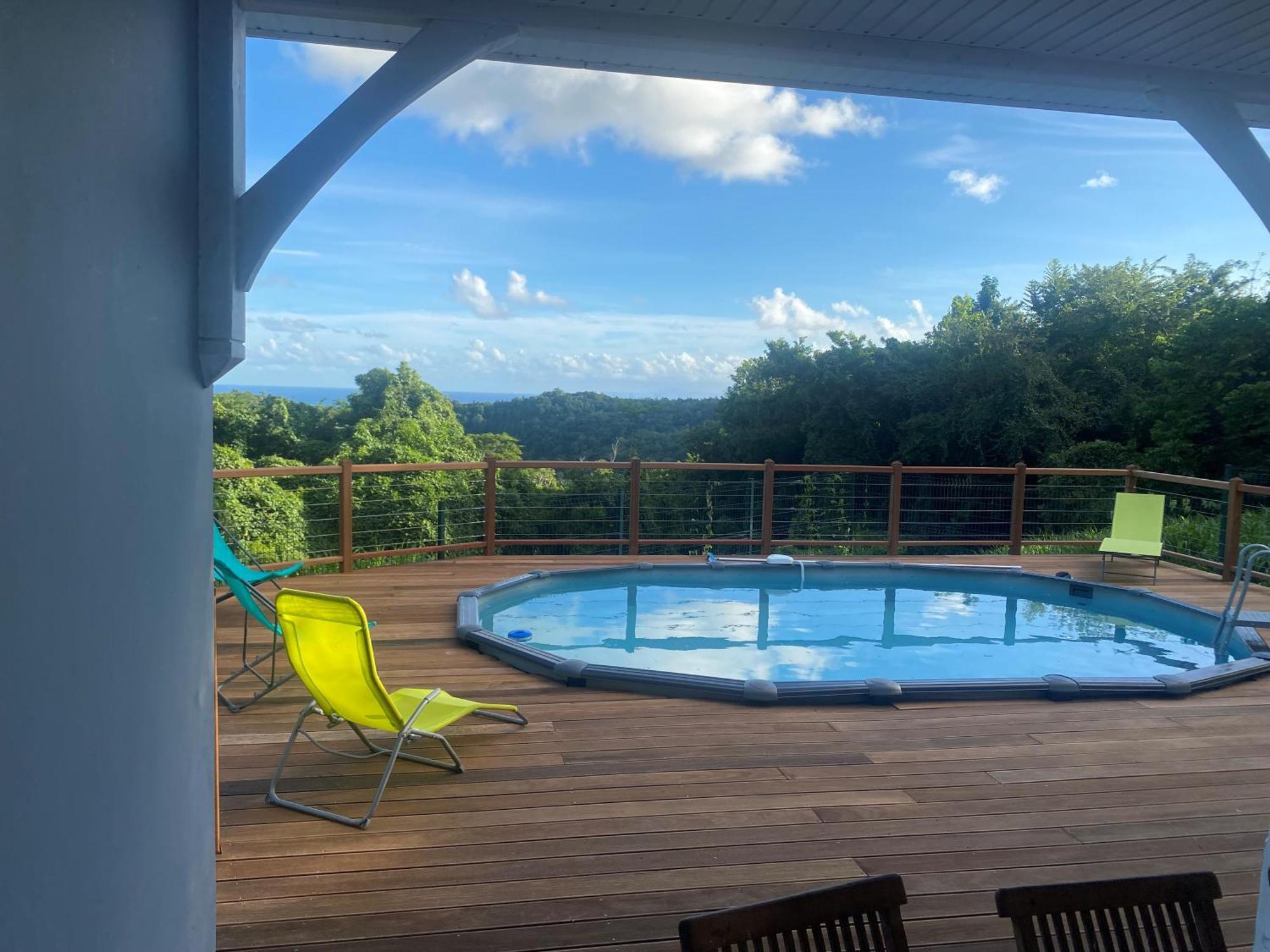 Les Terrasses De Maelle - Jolie Villa F4 Vue Mer Riviere-Salee Exterior foto