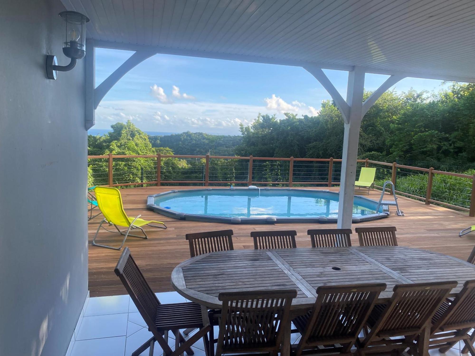 Les Terrasses De Maelle - Jolie Villa F4 Vue Mer Riviere-Salee Exterior foto